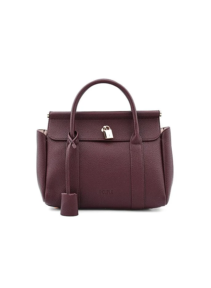 Cuple Women’s Structured Top Handle Shoulder Bag
